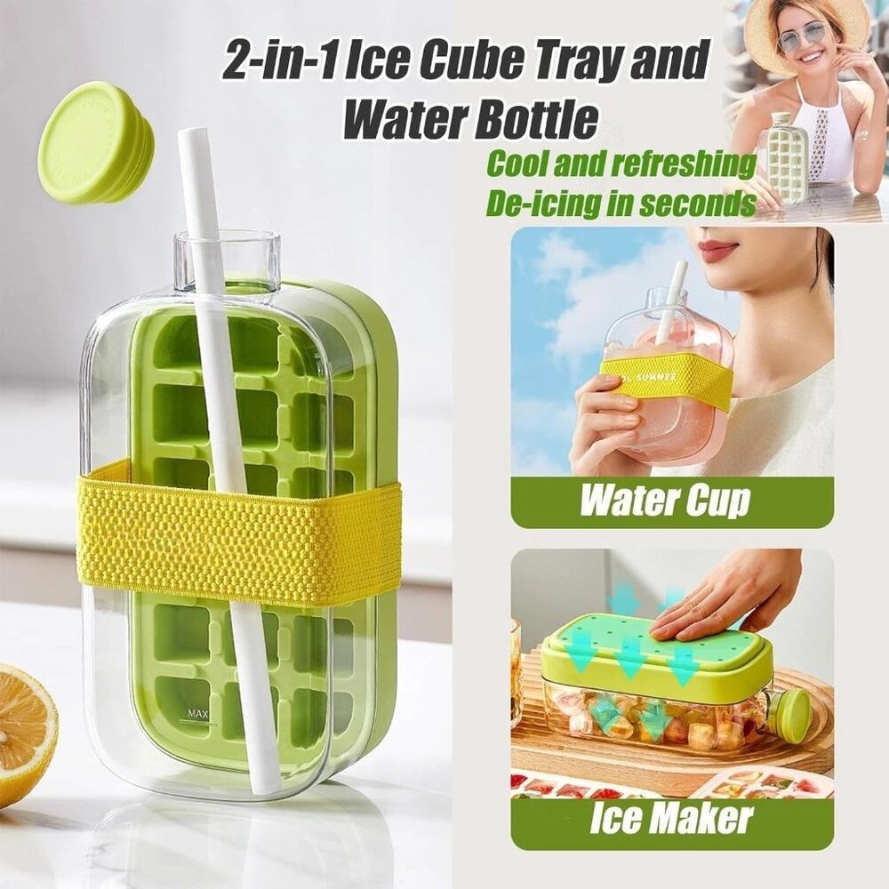 2-1 Ice Cube Water Bottle Box White-AWESOME! NEW !! CHECK IT OUT!!!